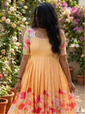 The Peach Blossom Flared Maxi Dress